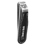 Black/Silver Laserable Leatherette Nail Clipper