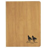 Bamboo 9 1/2" x 12" Laserable Leatherette Portfolio with Notepad