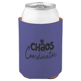 Purple 3 3/4" Laserable Leatherette Beverage Holder