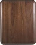 8" x 10" Elliptical Edge Round Corner Genuine Walnut Plaque
