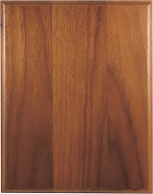 6" x 8" Step-Edge Genuine Walnut Plaque