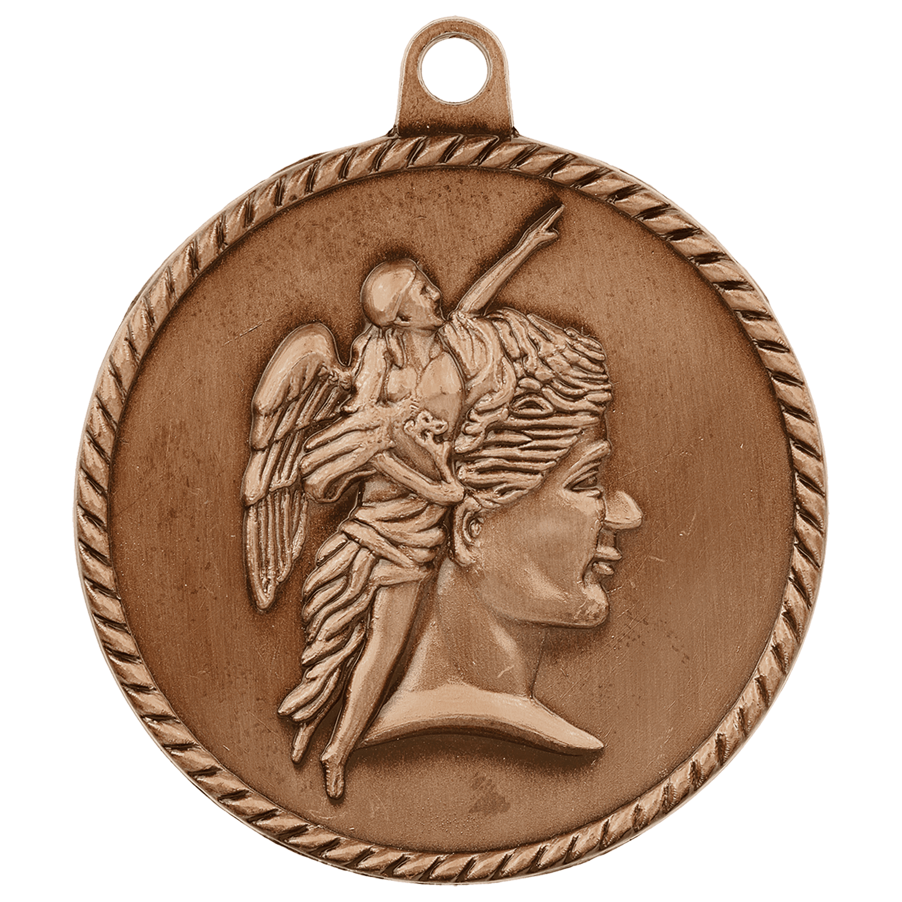 Antique Bronze 2" Achievement High Relief Medal