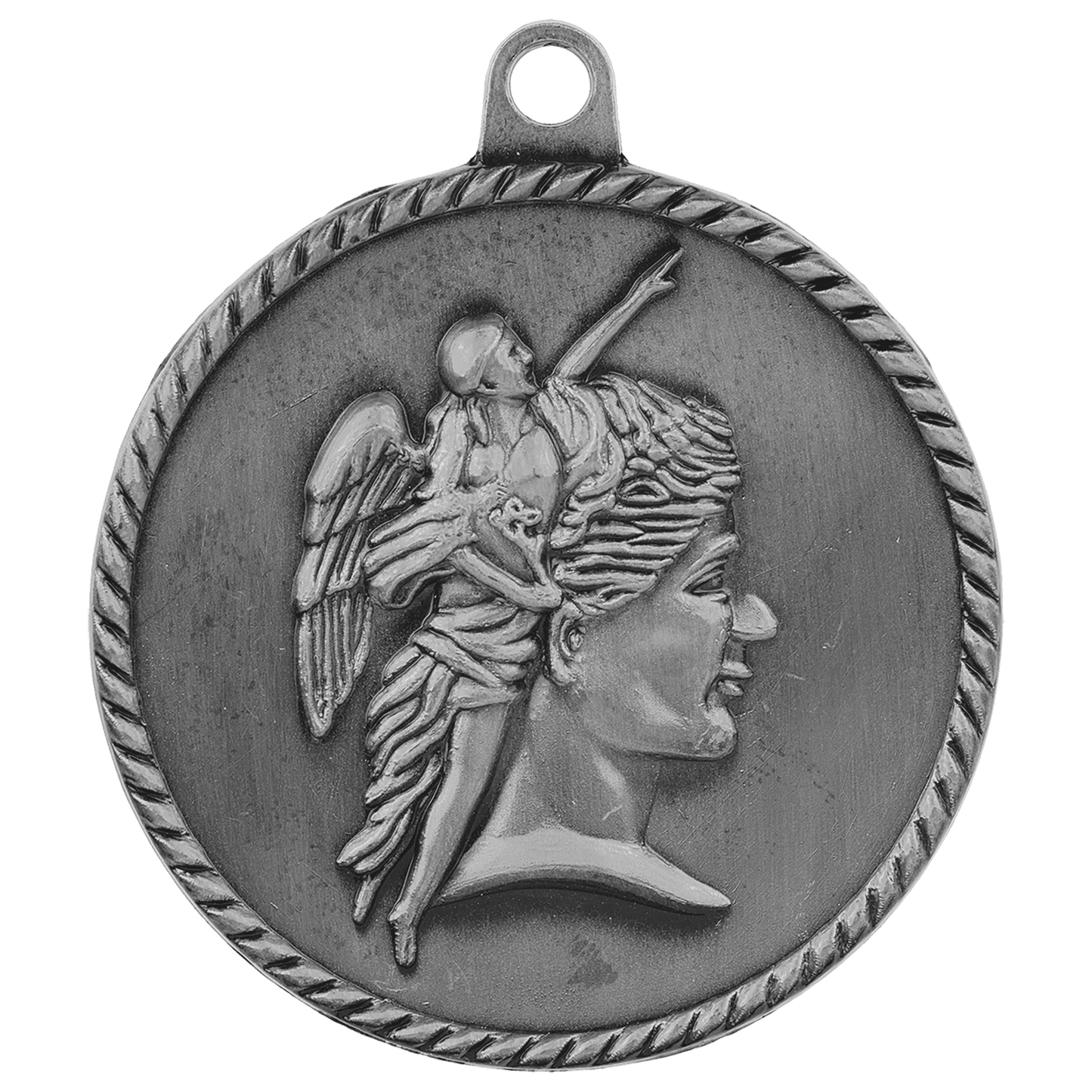 Antique Silver 2" Achievement High Relief Medal