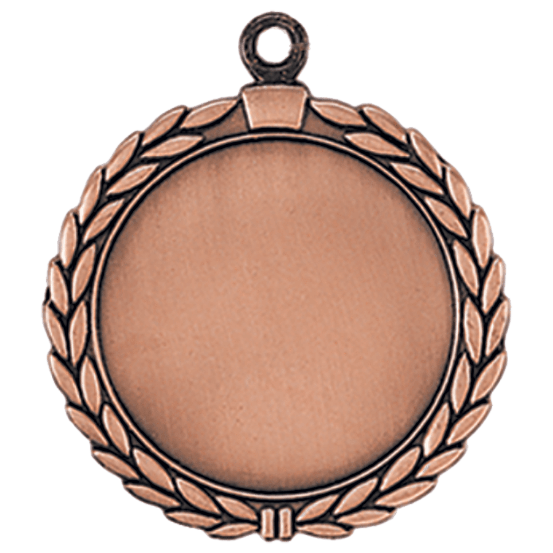 Antique Bronze 2 1/2" Wreath 2" Insert Holder Medal