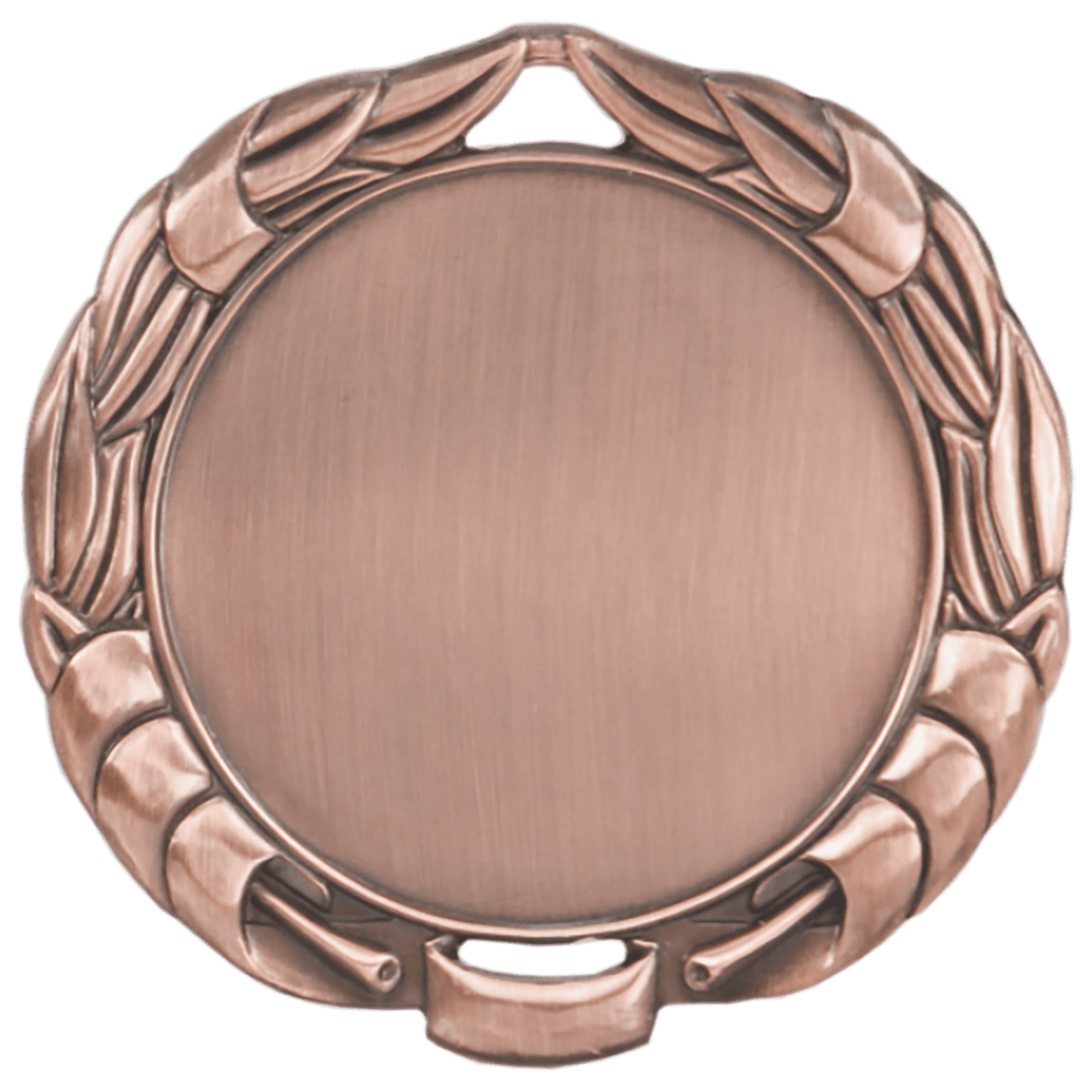 Antique Bronze 2 3/4" Wreath 2" Insert Holder Medal (double sided)