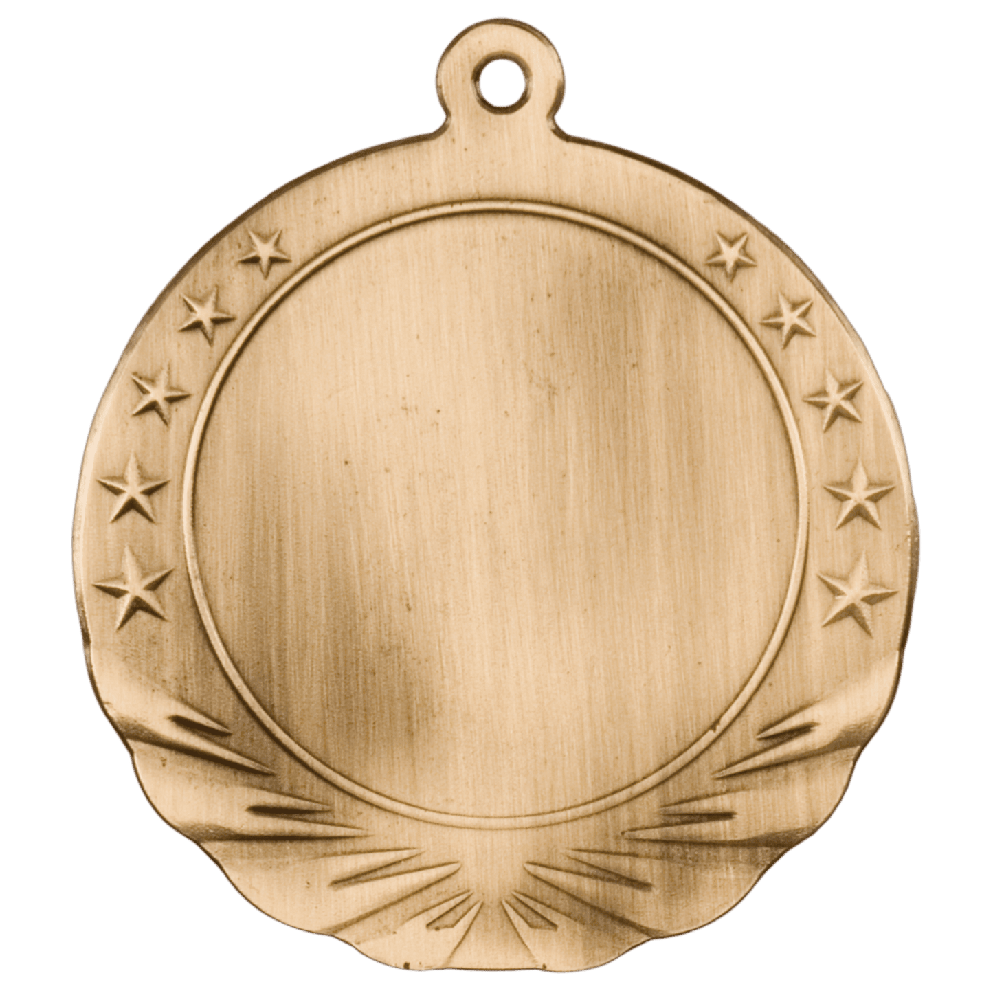 Antique Gold 2 3/4" 2" Insert Holder Medal