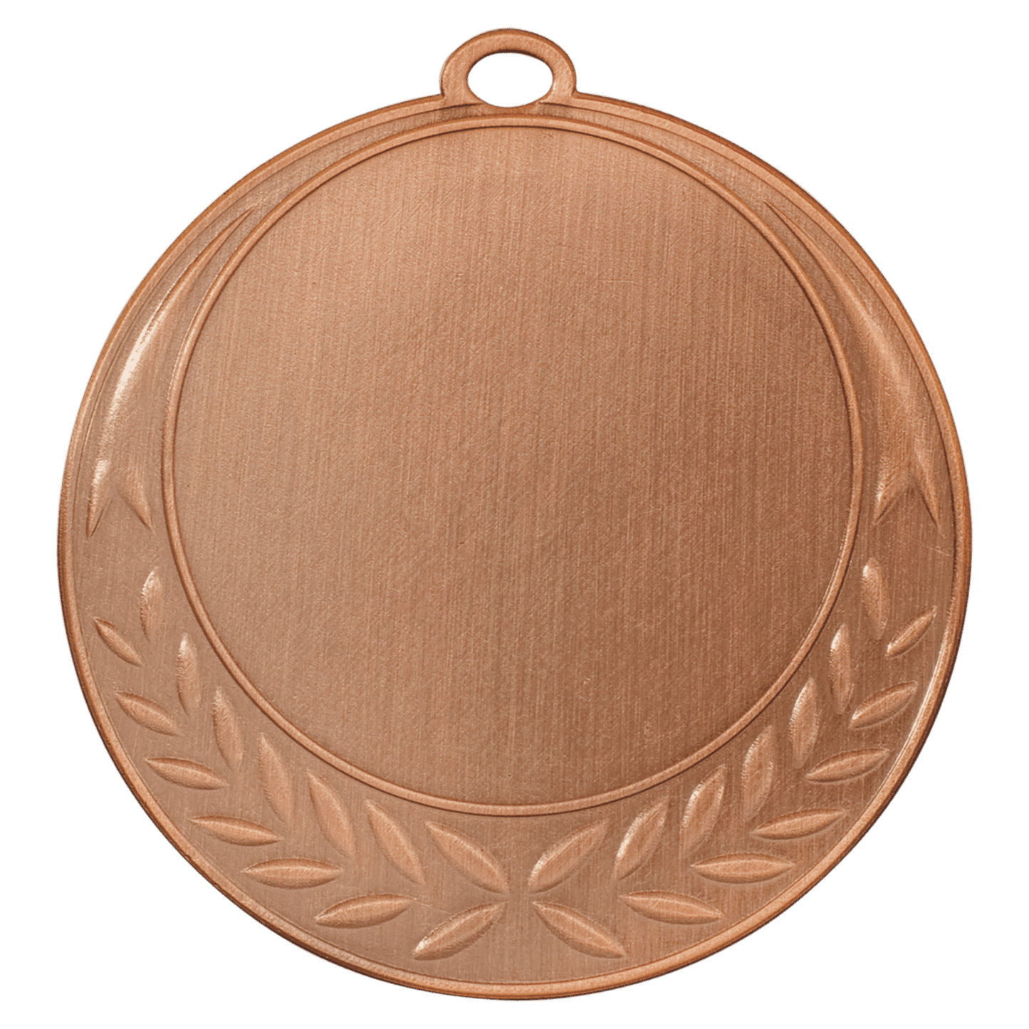 Antique Bronze 2 3/4" Half Wreath 2" Insert Holder Medal