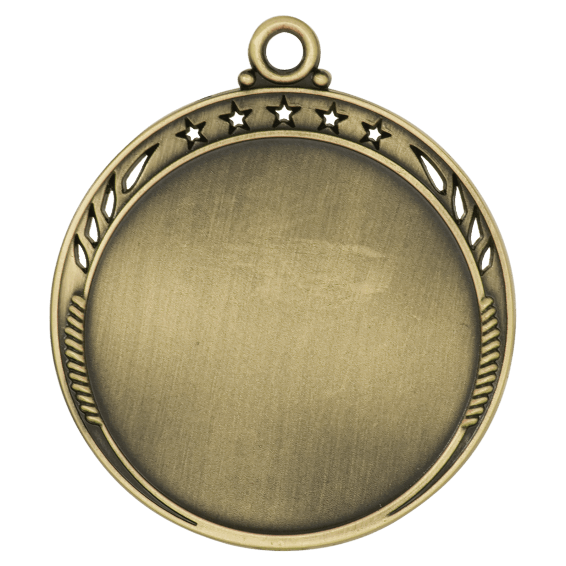 Antique Gold 2 3/8" Galaxy 2" Insert Holder Medal