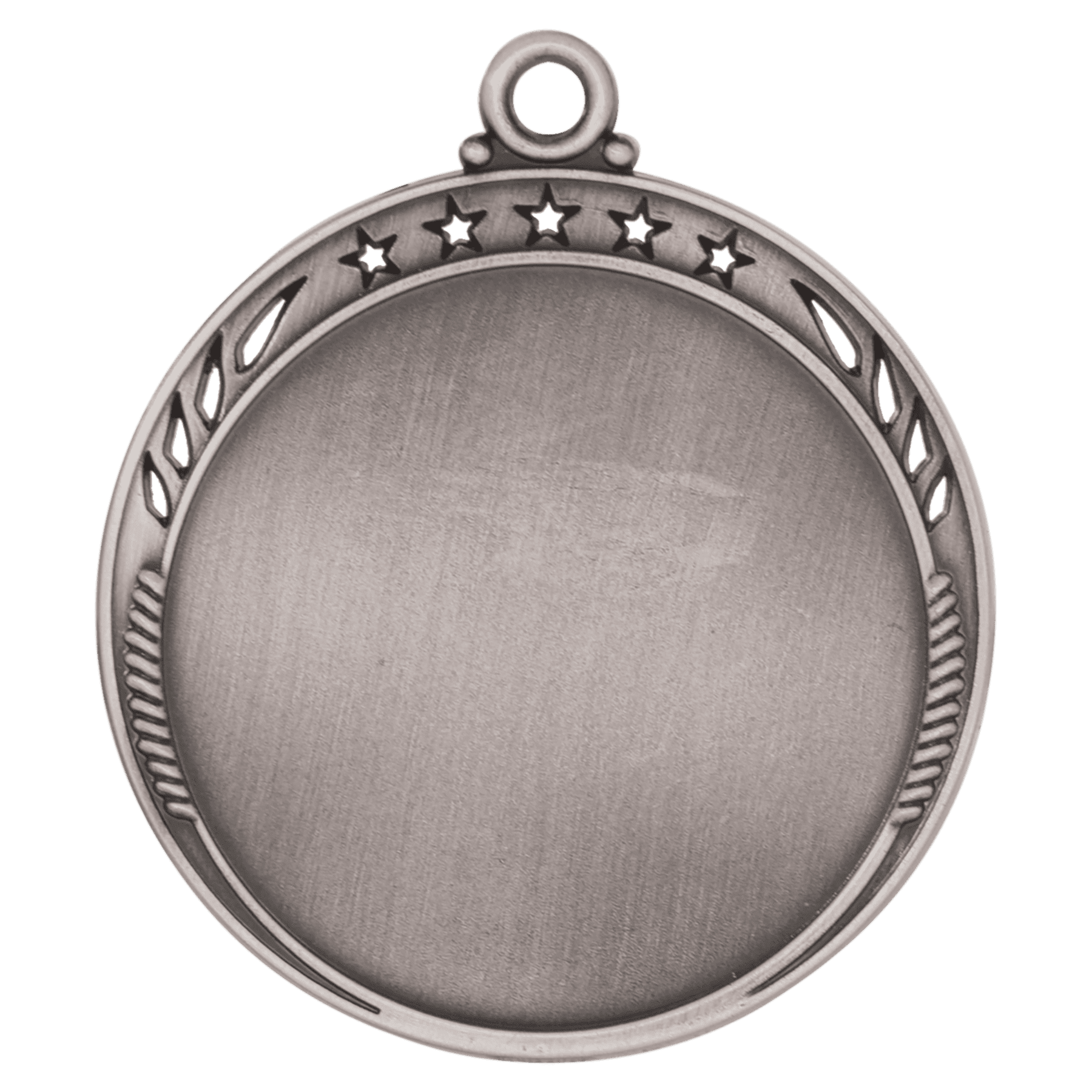 Antique Silver 2 3/8" Galaxy 2" Insert Holder Medal