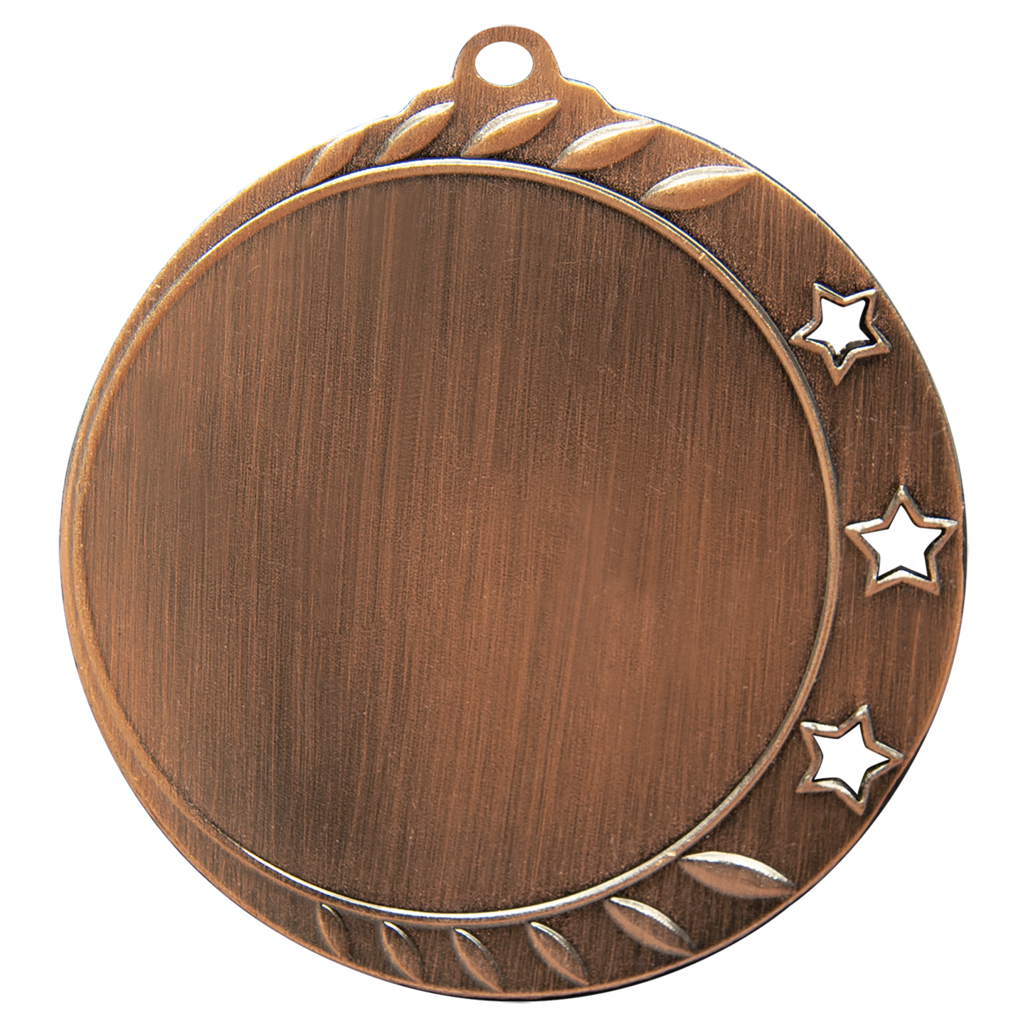 Antique Bronze 2 3/4" 3-Star 2" Insert Holder Medal