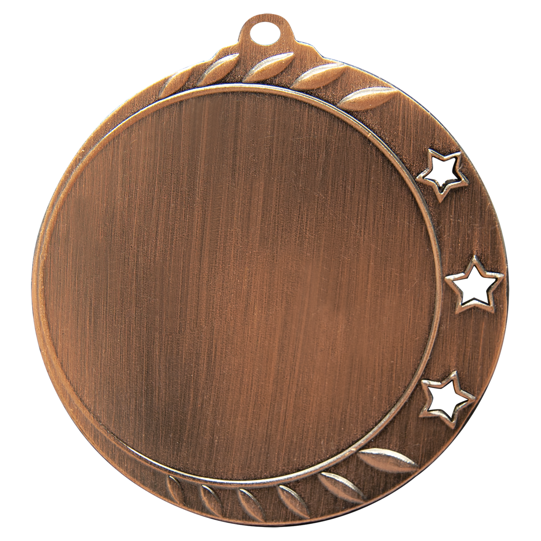 Antique Bronze 2 3/4" 3-Star 2" Insert Holder Medal
