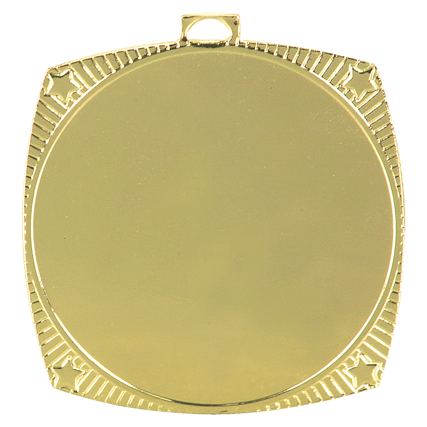 Bright Gold 2 1/8" Square Star 2" Insert Holder Medal