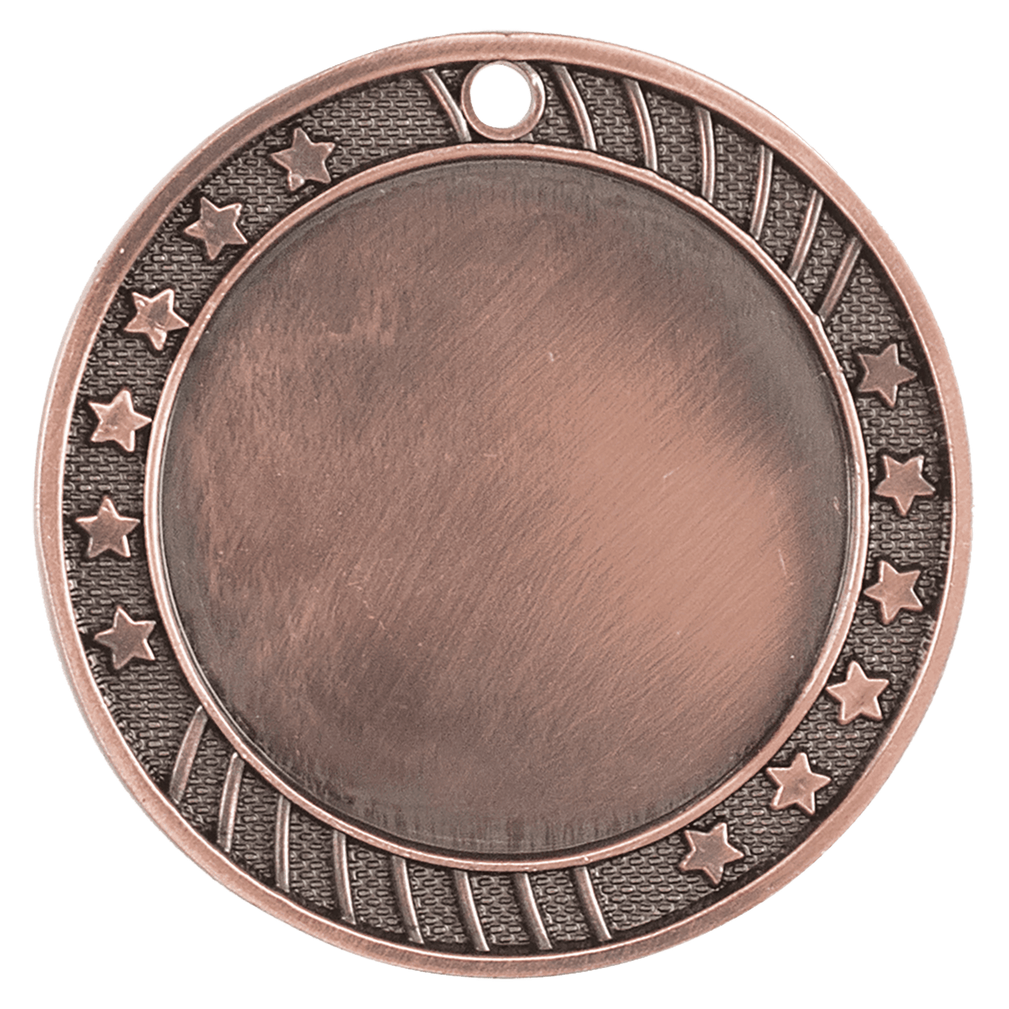 Antique Bronze 2 3/4" 12-Star 2" Insert Holder Medal