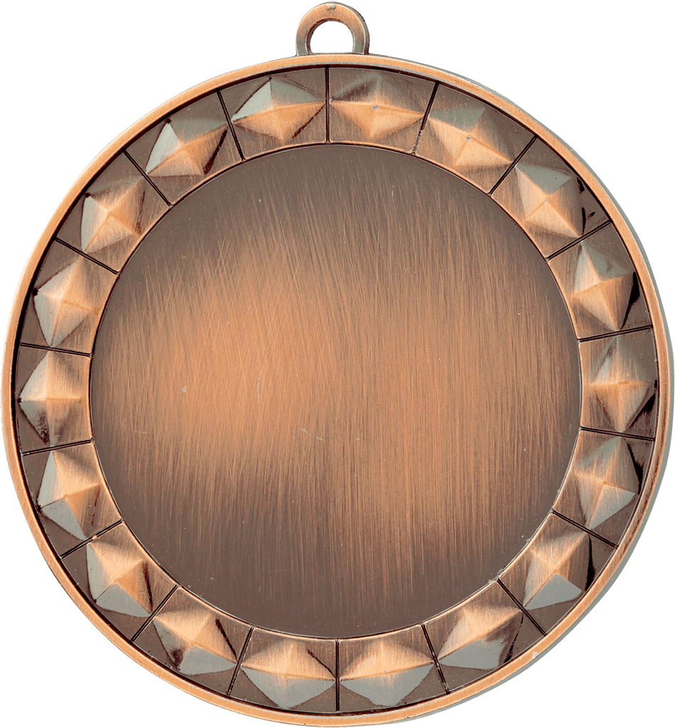 Antique Bronze 2 3/4" Diamond 2" Insert Holder Medal