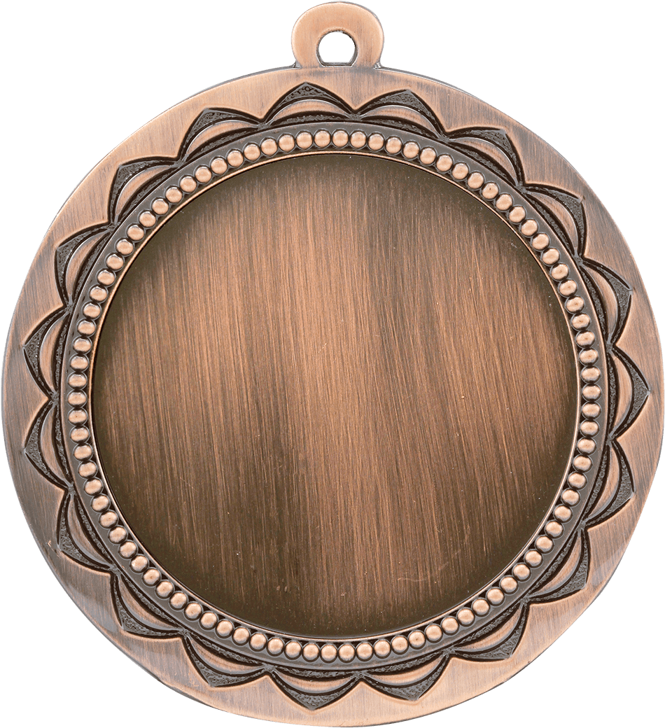 Antique Bronze 2 3/4" Sun 2" Insert Holder Medal