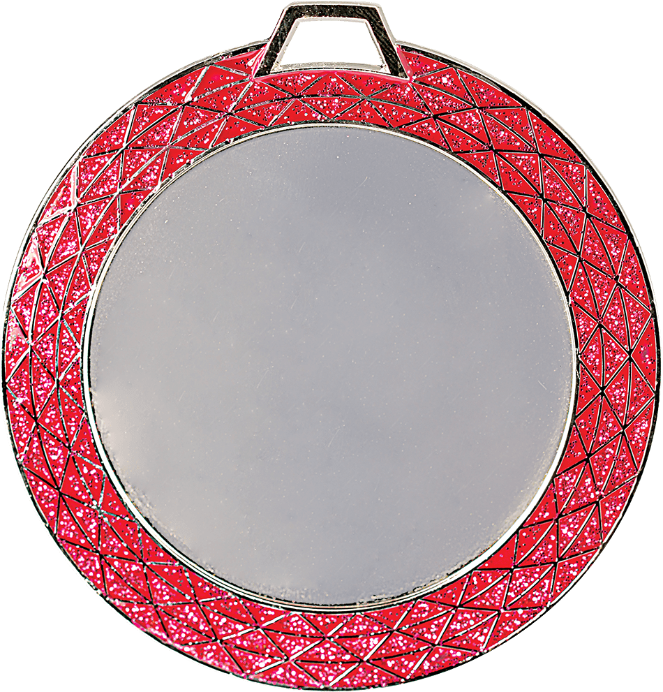 Pink 2 3/4" Bling 2" Insert Holder Medal