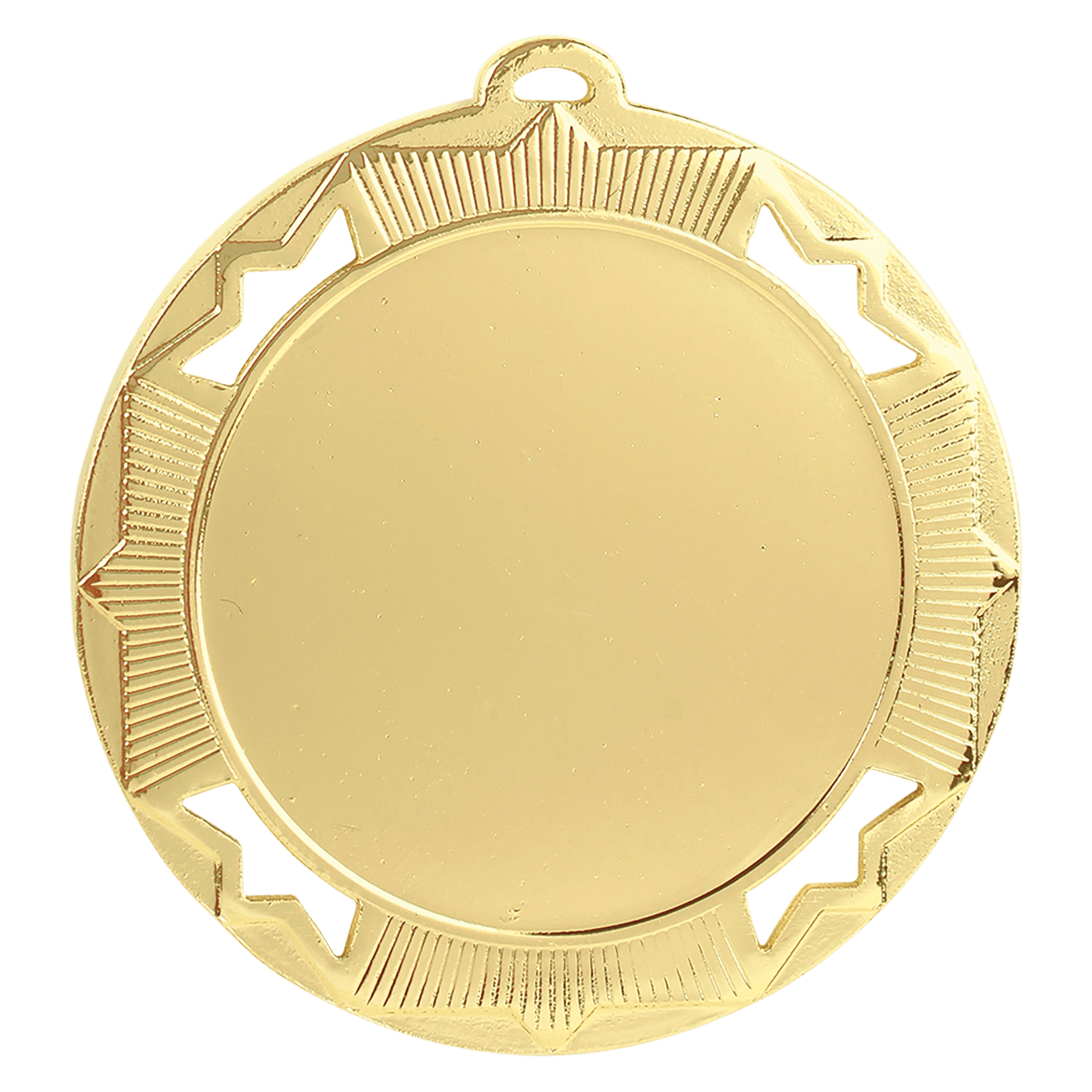 Bright Gold 2 3/4" Crown 2" Insert Holder Medal