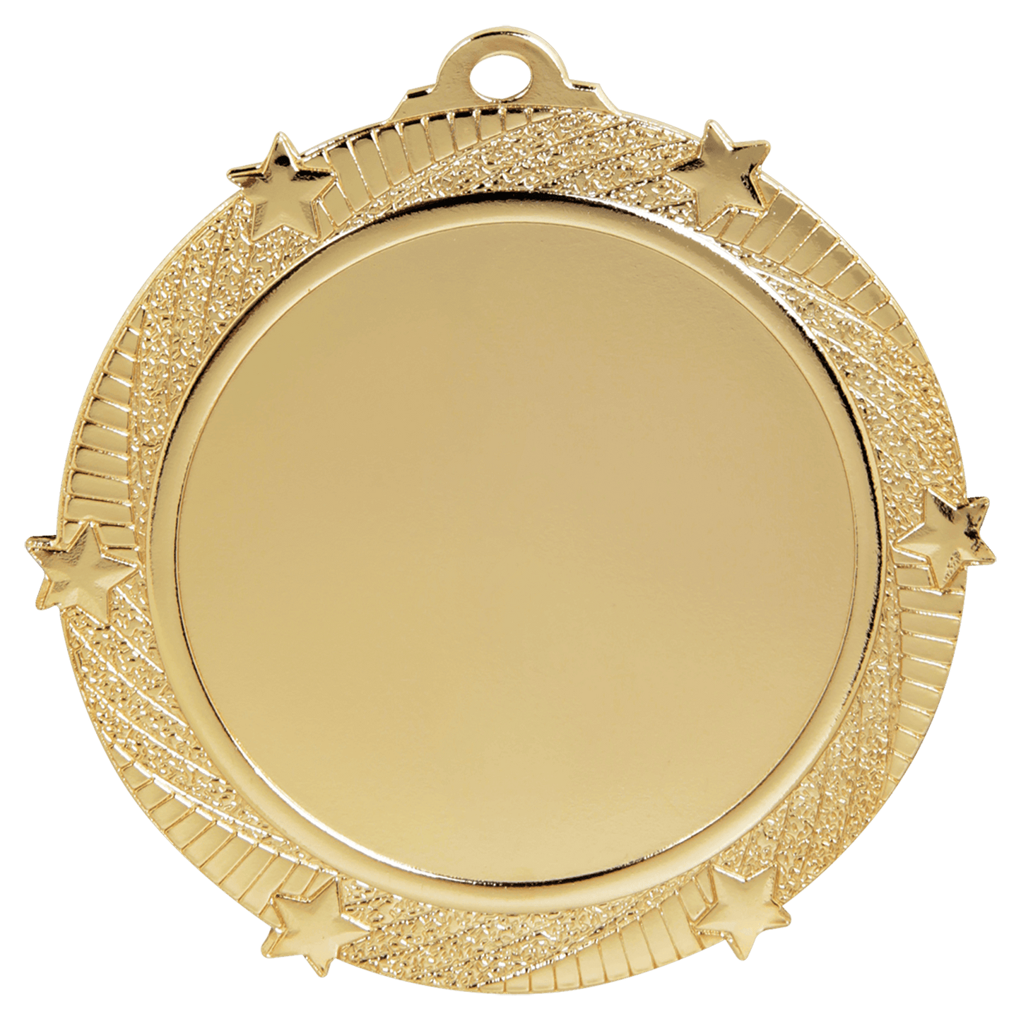 Bright Gold 2 3/4" 6-Star 2" Insert Medal Holder