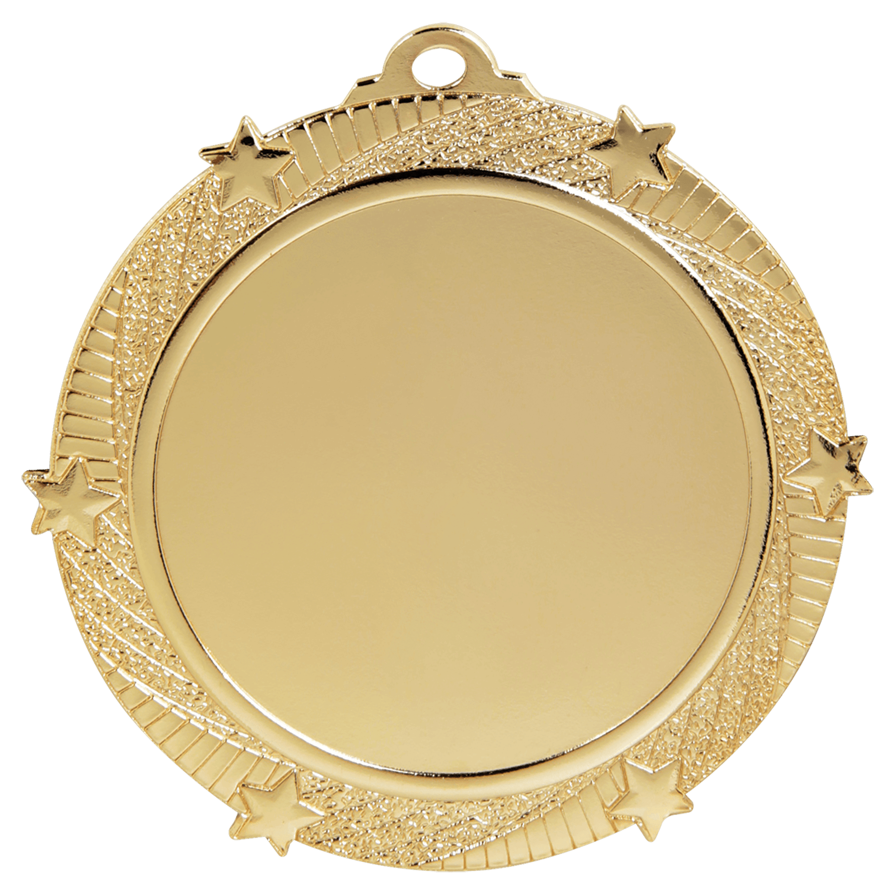 Bright Gold 2 3/4" 6-Star 2" Insert Medal Holder
