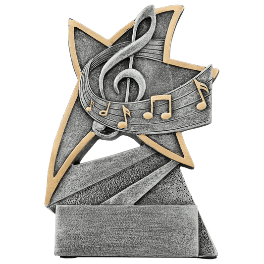 5 1/2" Music Jazz Star Resin