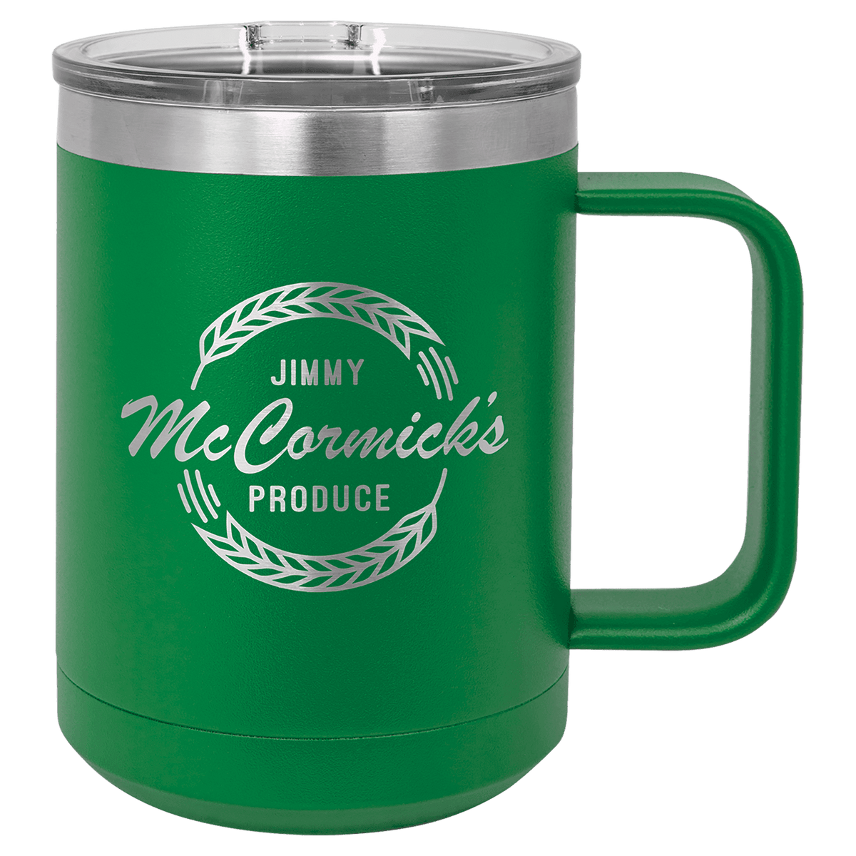 Green Polar Camel 15 oz. Vacuum Insulated Mug with Slider Lid