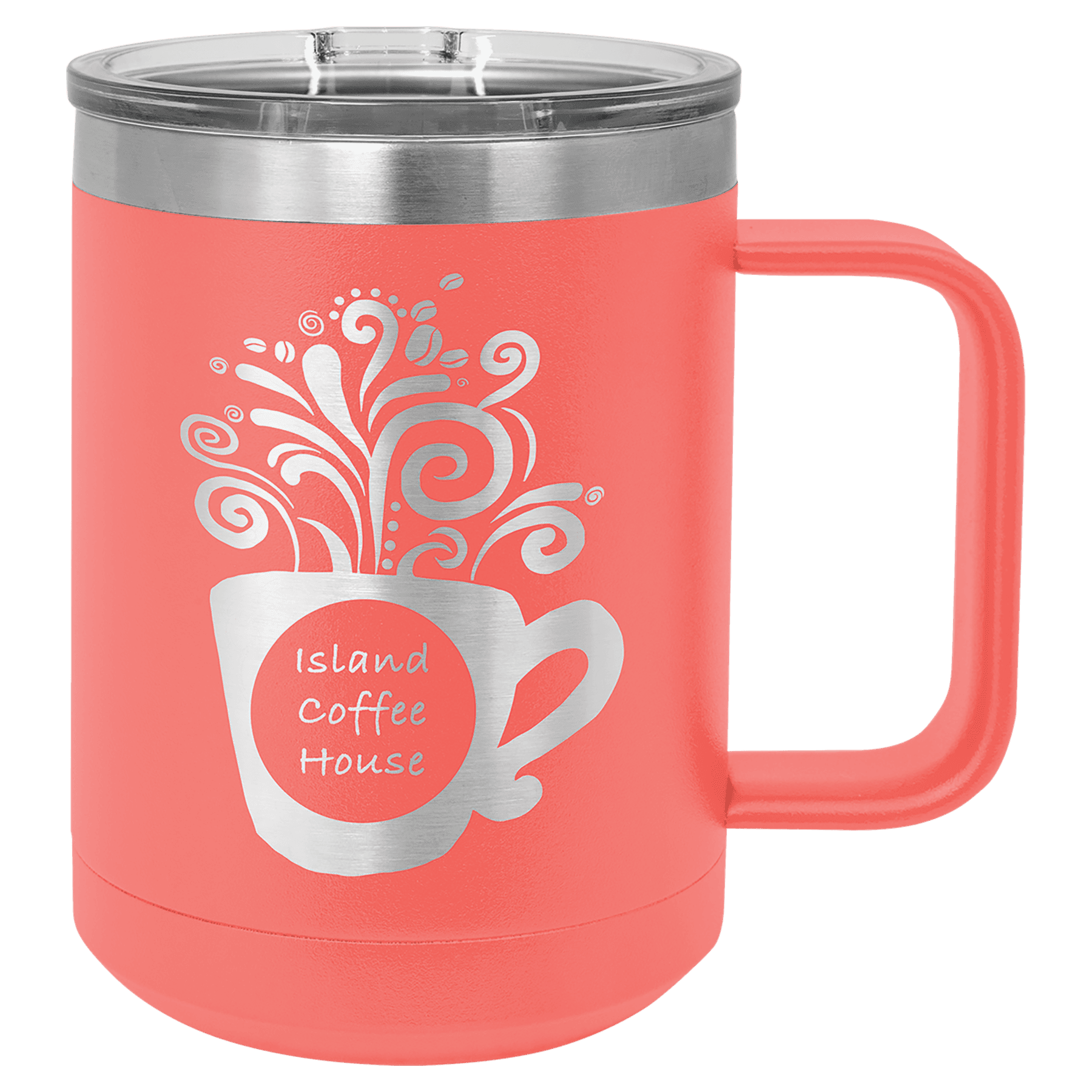 Coral Polar Camel 15 oz. Vacuum Insulated Mug with Slider Lid