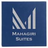 Blue/Silver 14" x 14" Laserable Leatherette Wall Decor with Sawtooth Hanger