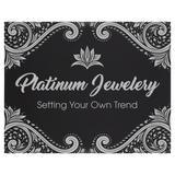 Black/Silver 12" x 18" Laserable Leatherette Wall Decor with Sawtooth Hanger