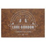 Rustic/Silver 12" x 18" Laserable Leatherette Wall Decor with Sawtooth Hanger