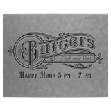 Gray 16" x 20" Laserable Leatherette Wall Decor with Sawtooth Hanger