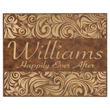 Rustic/Gold 16" x 20" Laserable Leatherette Wall Decor with Sawtooth Hanger