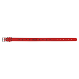 Red Extra Large 27" x 1 1/4" Laserable Leatherette Dog Collar