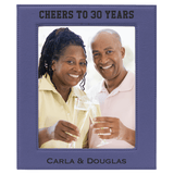 Purple 8" x 10" Laserable Leatherette Photo Frame