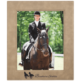 Light Brown 8" x 10" Laserable Leatherette Photo Frame