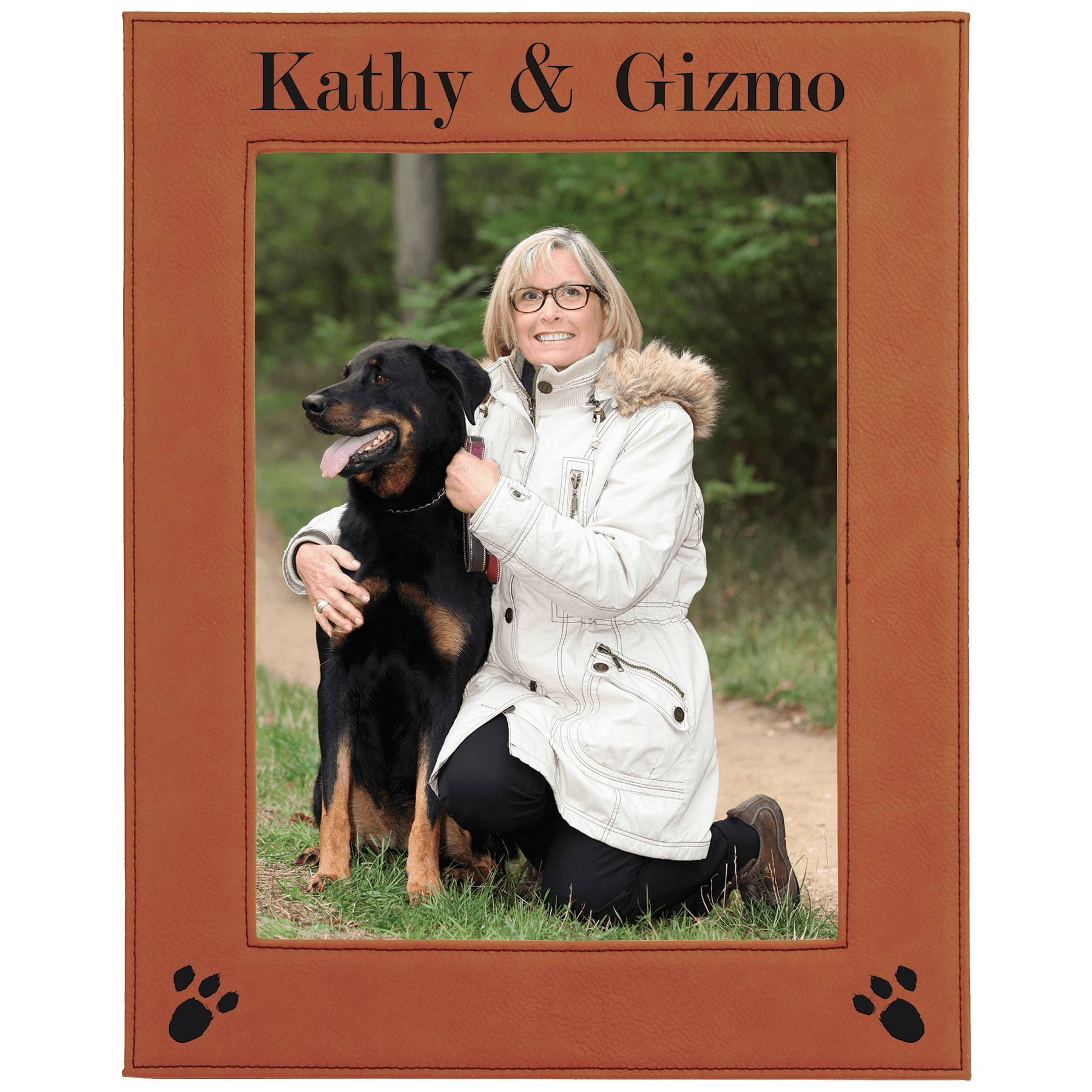 Rawhide 8" x 10" Laserable Leatherette Photo Frame