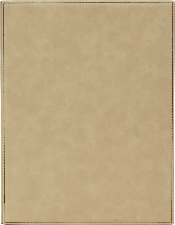 Light Brown 7" x 9" Laserable Leatherette Plaque