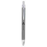 Gray Laserable Leatherette Pen