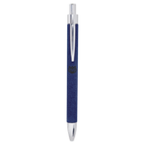 Blue/Black Laserable Leatherette Pen