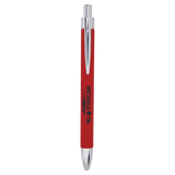 Red Laserable Leatherette Pen