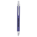 Purple Laserable Leatherette Pen