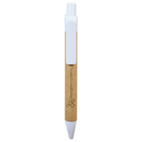 White Recycled Paper Pen with Trim