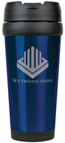 Blue Laserable Stainless Steel 16 oz. Travel Mug without Handle