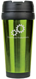 Green Laserable Stainless Steel 16 oz. Travel Mug without Handle