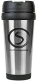 Silver Laserable Stainless Steel 16 oz. Travel Mug without Handle