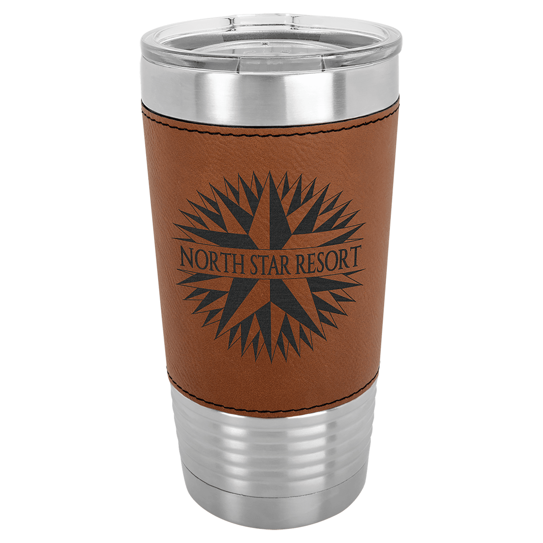Rawhide Polar Camel 20 oz. Leatherette Tumbler with Slider Lid