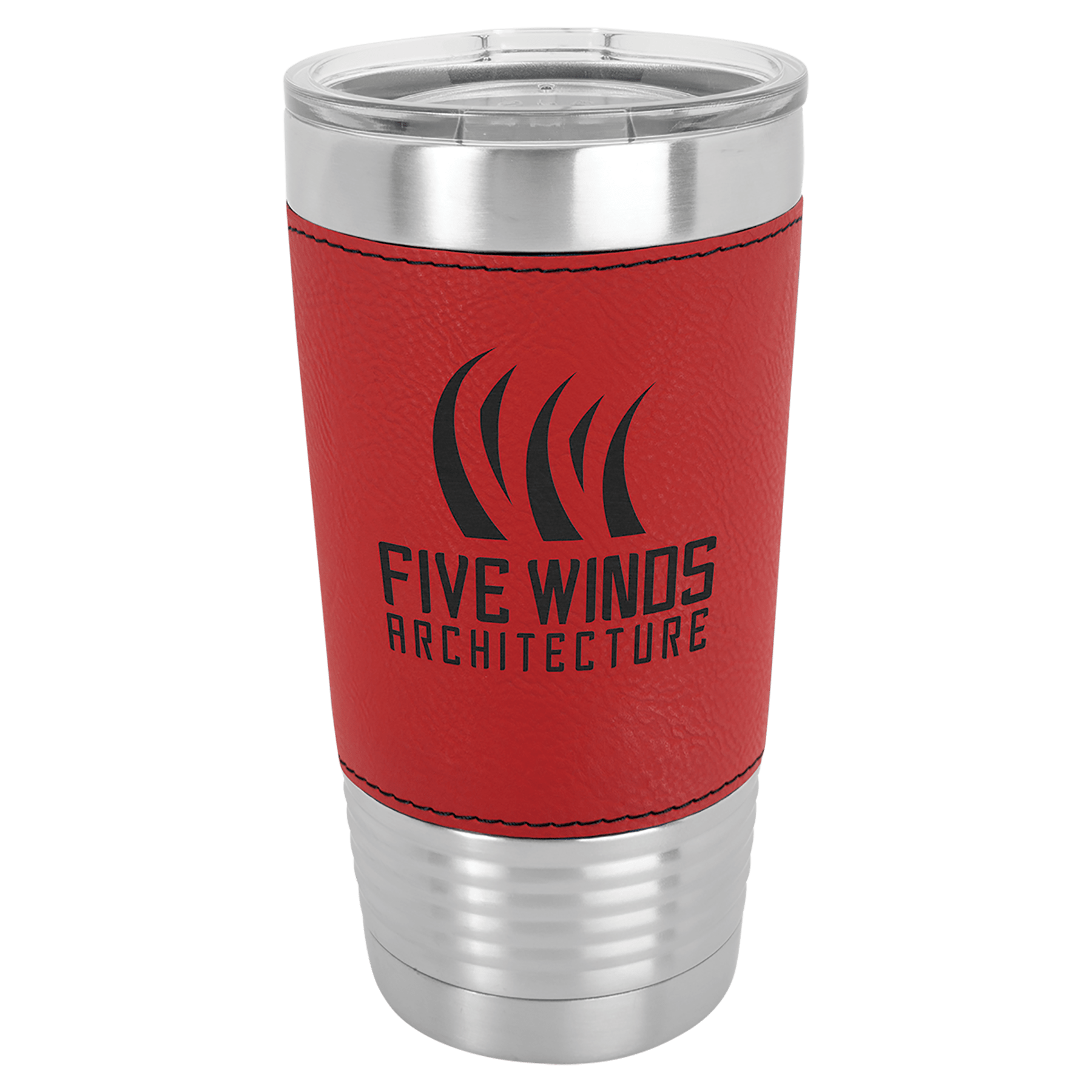 Red Polar Camel 20 oz. Leatherette Tumbler with Slider Lid