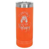 Orange Polar Camel 22 oz. Skinny Tumbler with Slider Lid