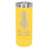 Yellow Polar Camel 22 oz. Skinny Tumbler with Slider Lid