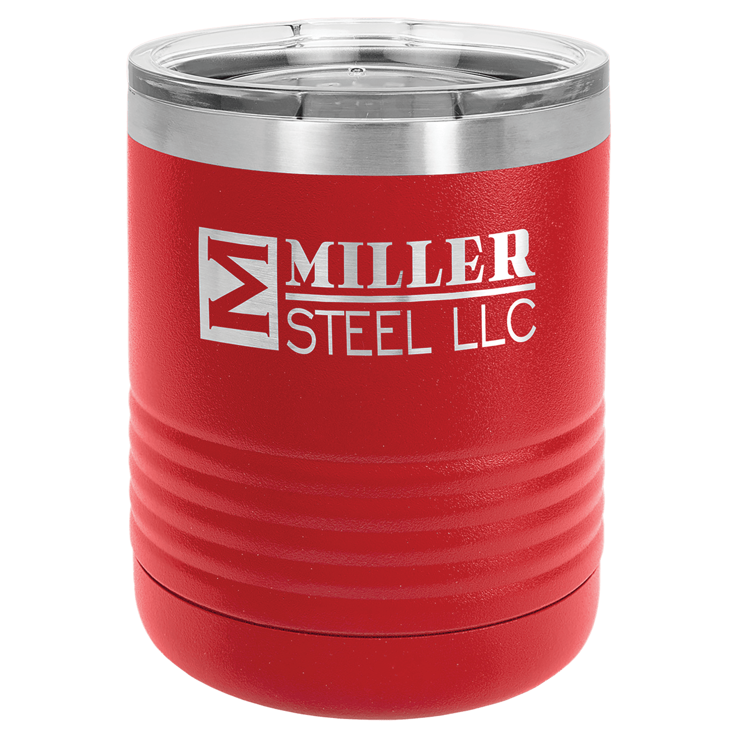 Red Vacuum Insulated Ringneck Tumbler with Clear Polar Camel 10 oz. Lid