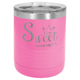 Pink Vacuum Insulated Ringneck Tumbler with Clear Polar Camel 10 oz. Lid